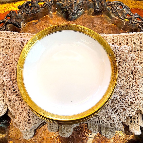 EUC- Lot of 4 Rare GDA France Haviland Limoges Calvados Berry Bowls - Picture 2 of 8